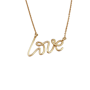 گردنبند love تحریری NC044