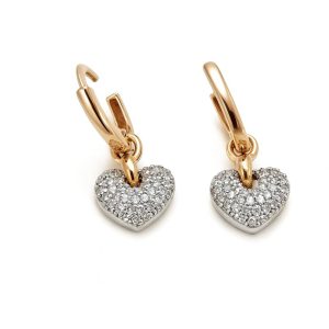 گوشواره گوریون با آویز قلب EA014