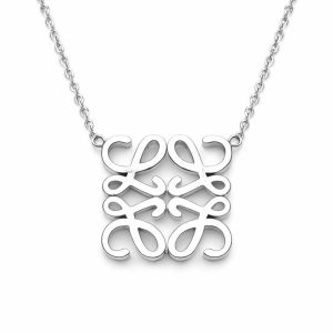 گردنبند LOEWE سفید NC034