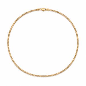 گردنبند بافت لوله ای فرانکو  NC022