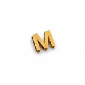 آویز طلا حرف M زرد PD056