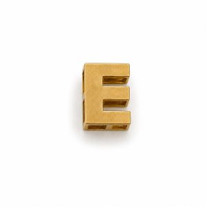 آویز طلا حرف E زرد PD049