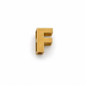 آویز طلا حرف F زرد PD050
