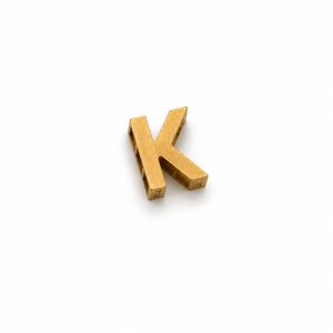 آویز طلا حرف K زرد PD054