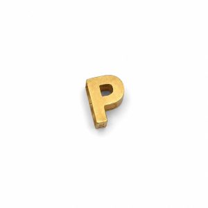 آویز طلا حرف P زرد PD059