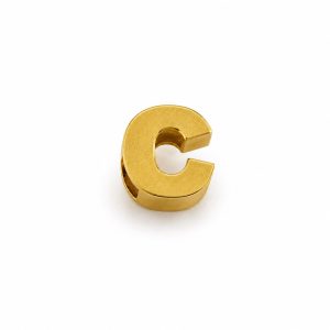 آویز طلا حرف C زرد PD047