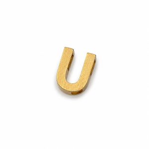 آویز طلا حرف U زرد PD062